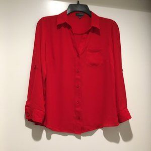 The Limited Flowy Red Shirt Size XS